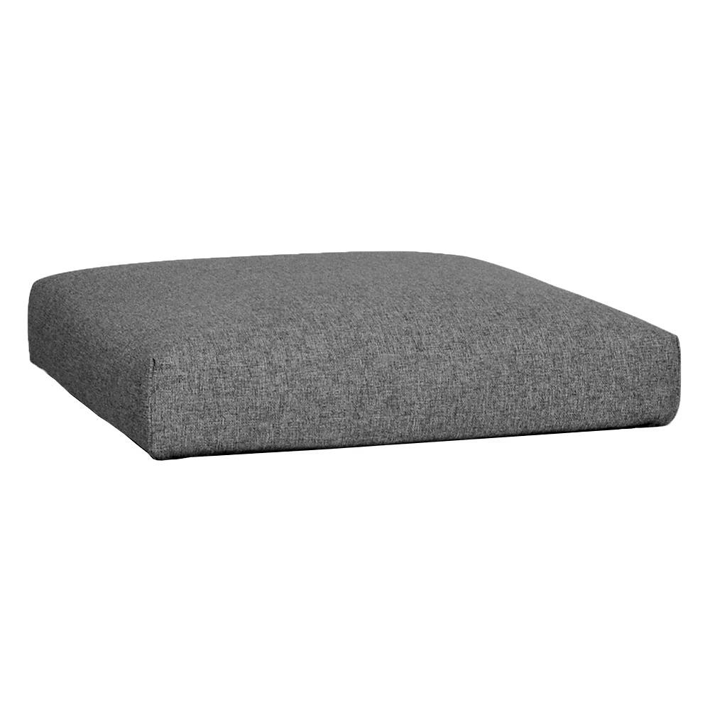 Zebra Belvedere Kissen Hocker zu 3683, 1 Sitzpolster, Bezug: Tuva tweed grey (100% Polyacryl)