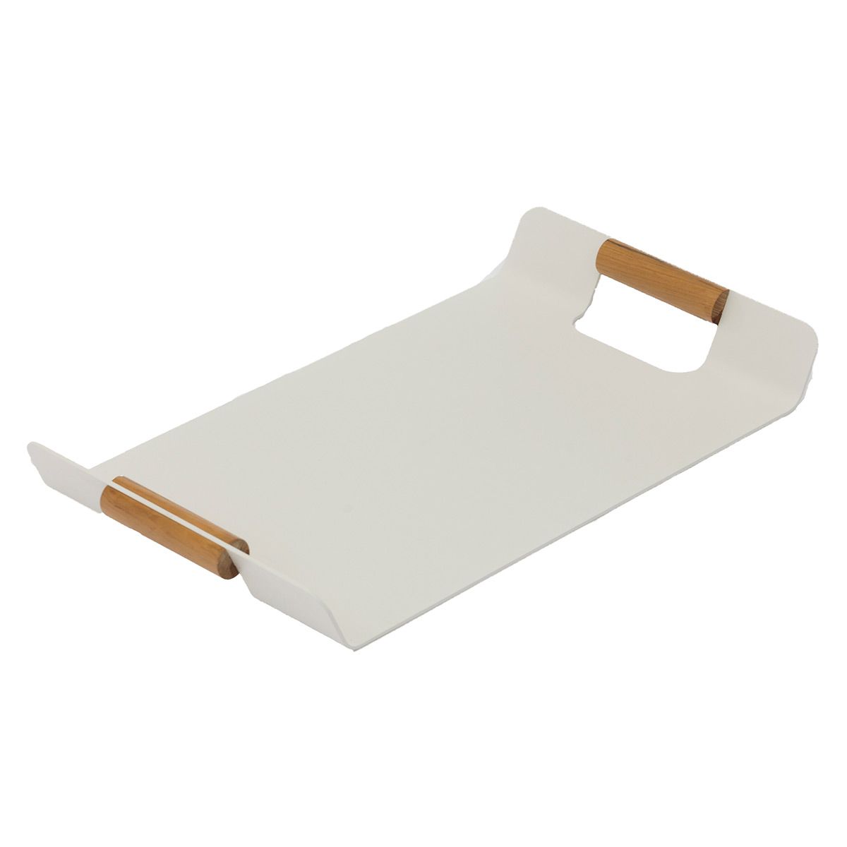 Zebra Tray Tablett weiß Aluminium pulverbeschichtet weiß