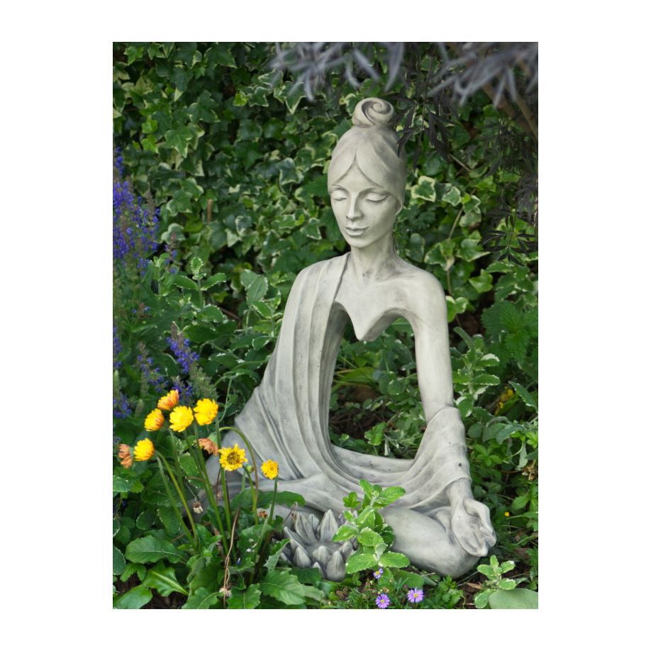 Yoga Spirit 'Sahasrara-Kronenchakra',Steinguss - Original von Vidroflor