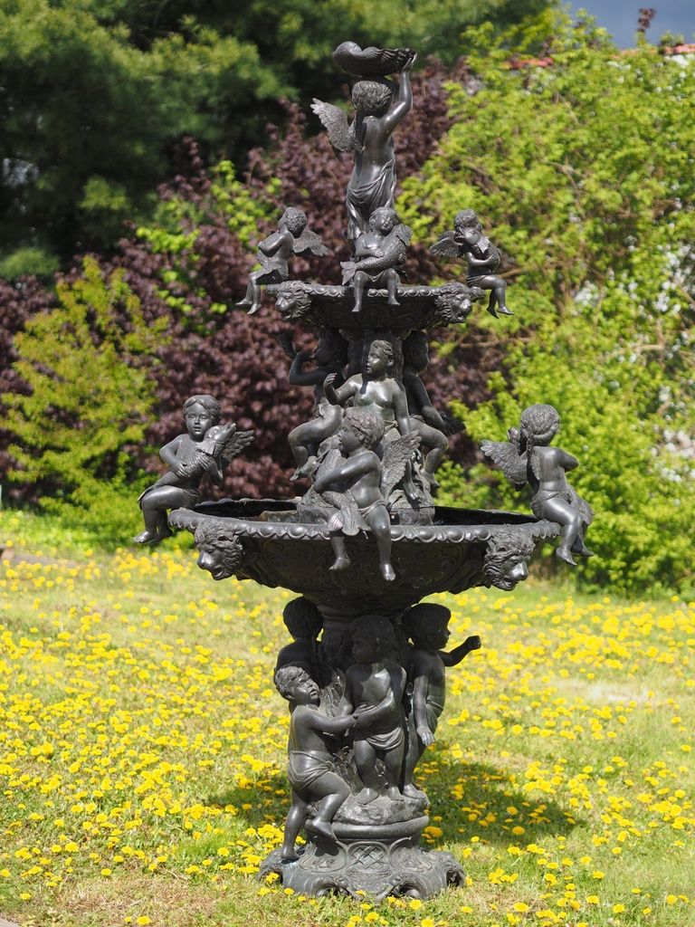 Komplettsystem Springbrunnen 'Engel' aus Bronze