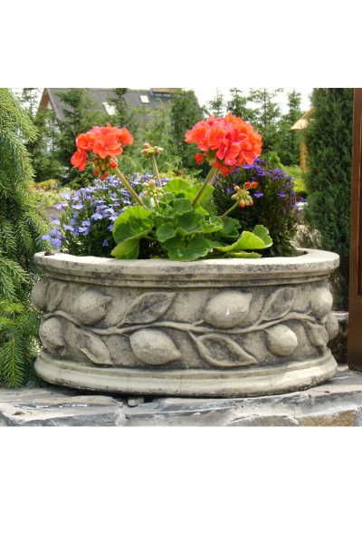 Garten- und Pflanzgefäß 'POTTI', Steinguss - Original von Vidroflor