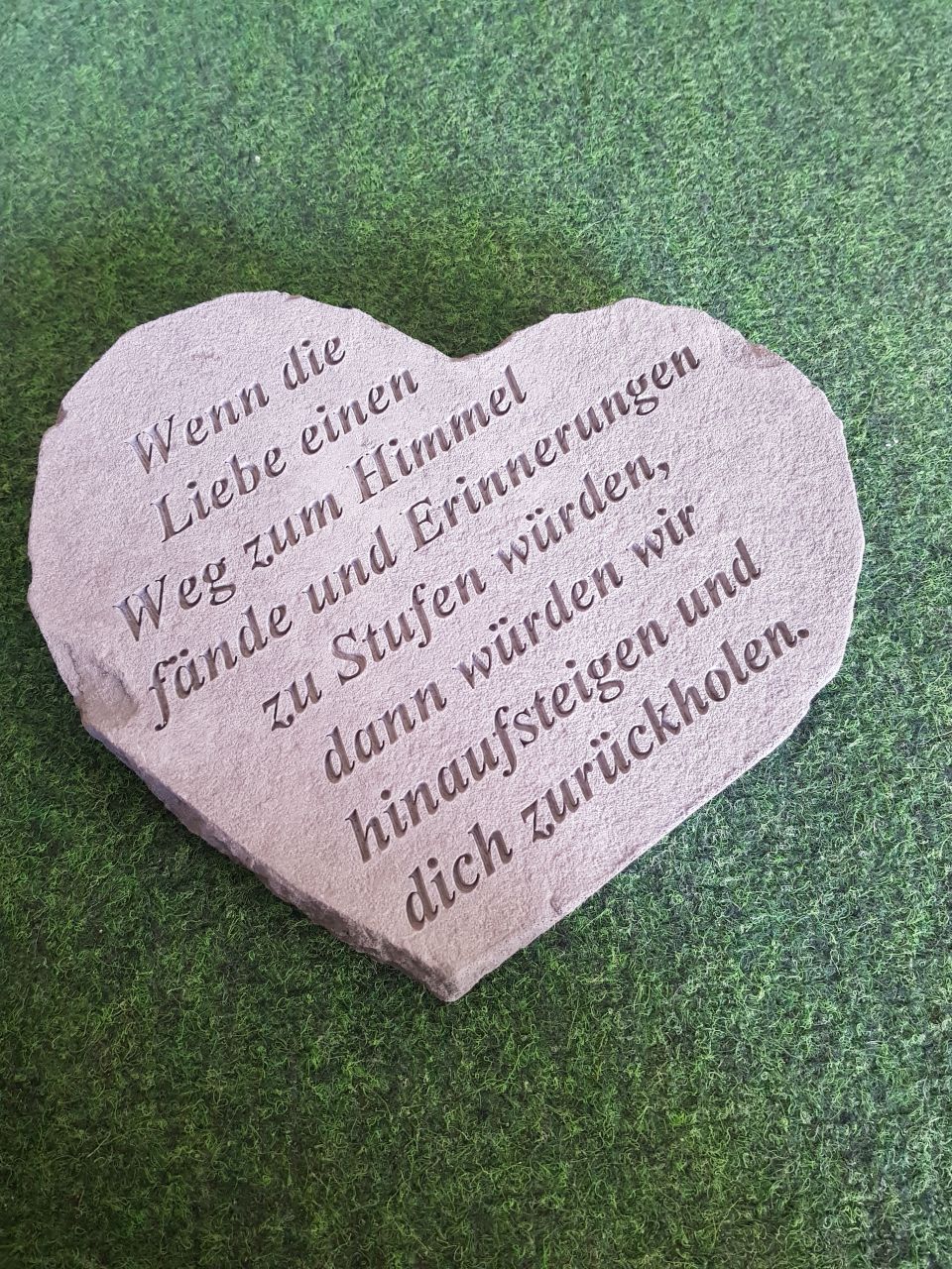Gedenkstein 'Wenn die Liebe...', klein