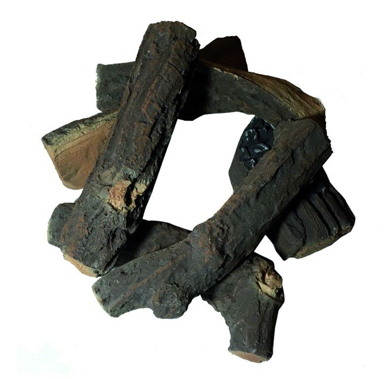 Dekor Brennholz 'Natur'