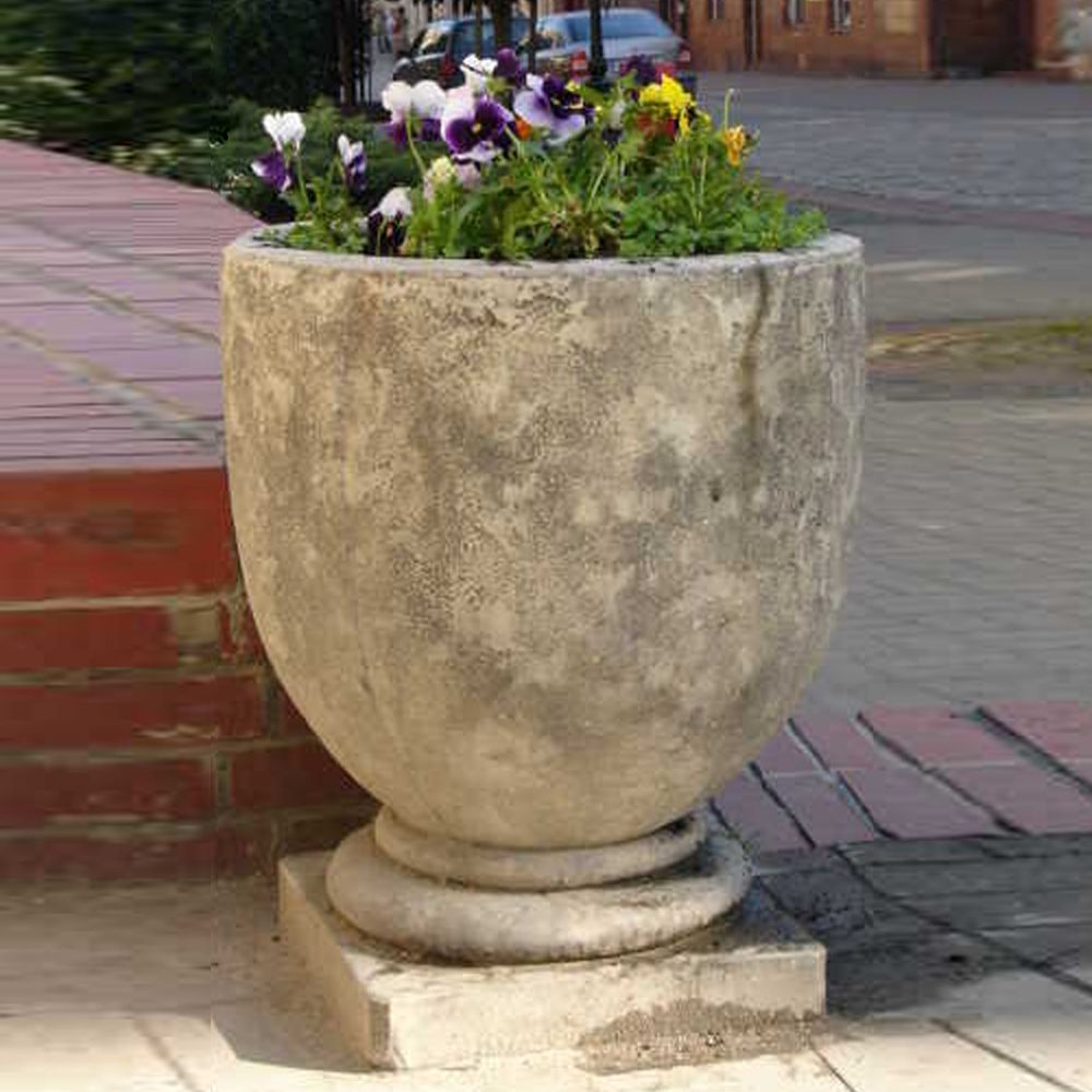 Garten- und Pflanzgefäß 'KRUKA', Steinguss - Original von Vidroflor