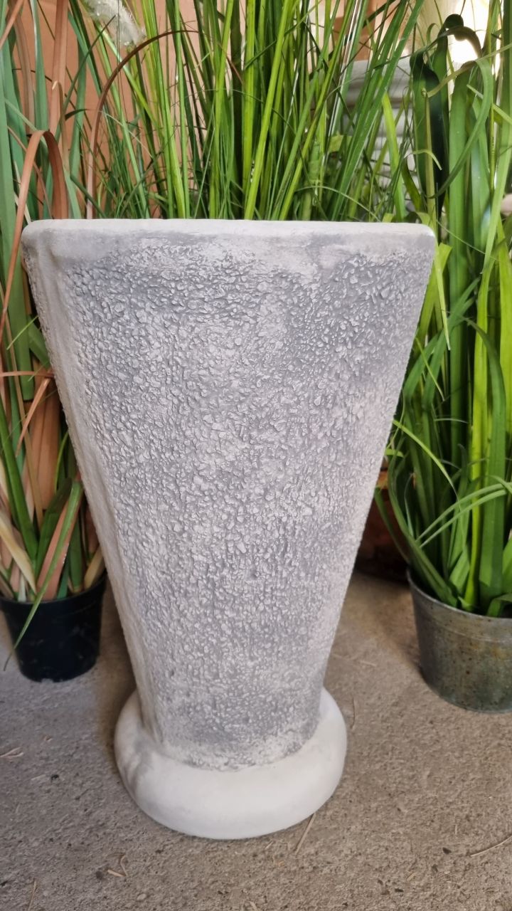 Pflanzgefäß 'Moderna', rund, verschiedene Größen, antik grau