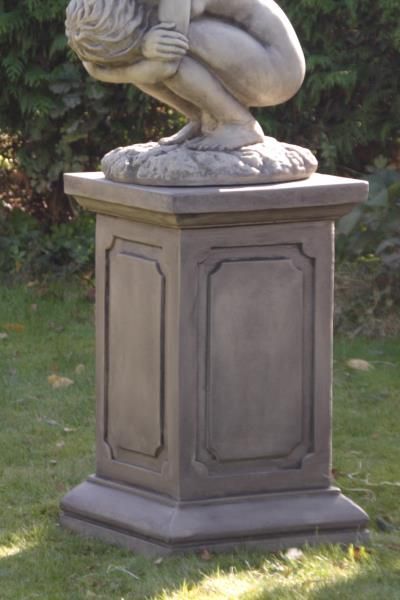 Säule geeignet für Gartenfigur Engel Rachel, Steinguss - Original von Vidroflor