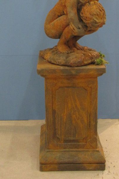 Säule geeignet für Gartenfigur Engel Rachel, Edition Oxid - Original von Vidr...