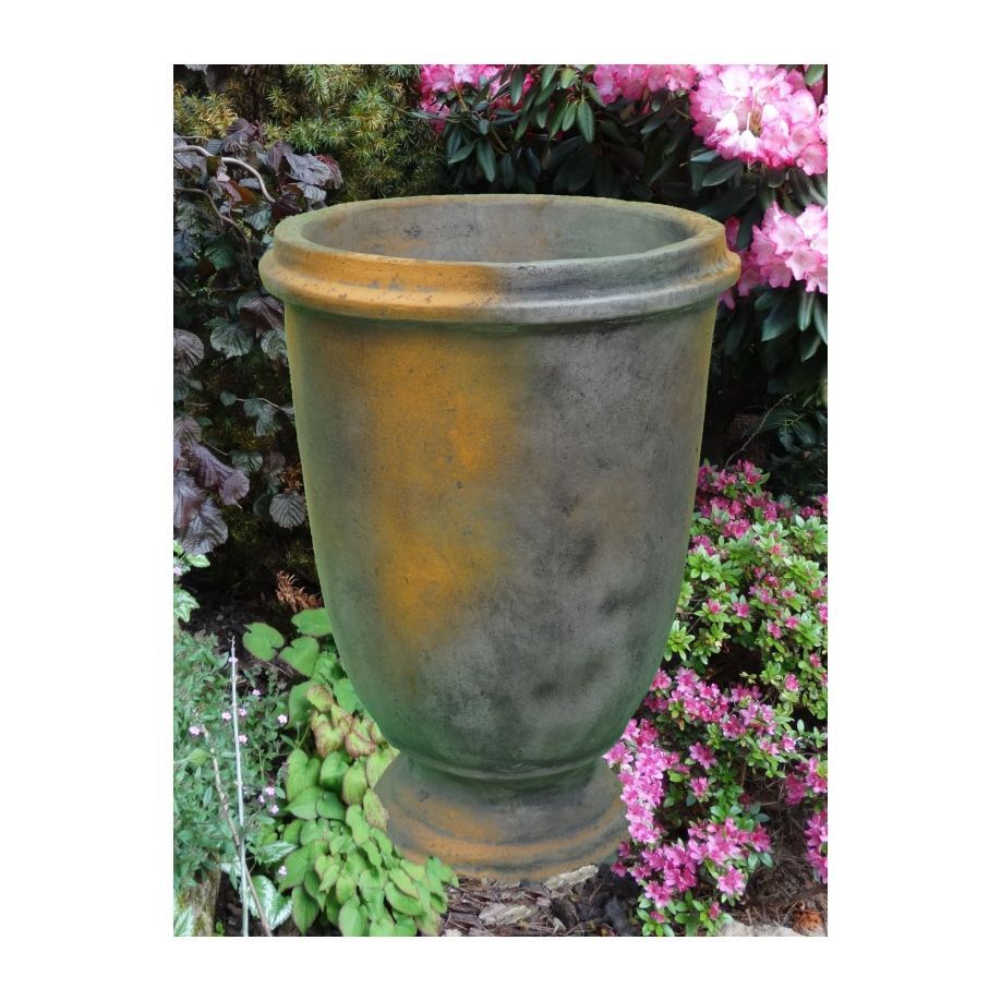 Garten- und Pflanzgefäß 'TUMBA', Steinguss, Rosteffekt - Original von Vidroflor