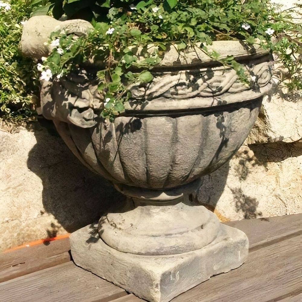 Garten- und Pflanzgefäß 'POTKA', Steinguss 2er Set - Original von Vidroflor