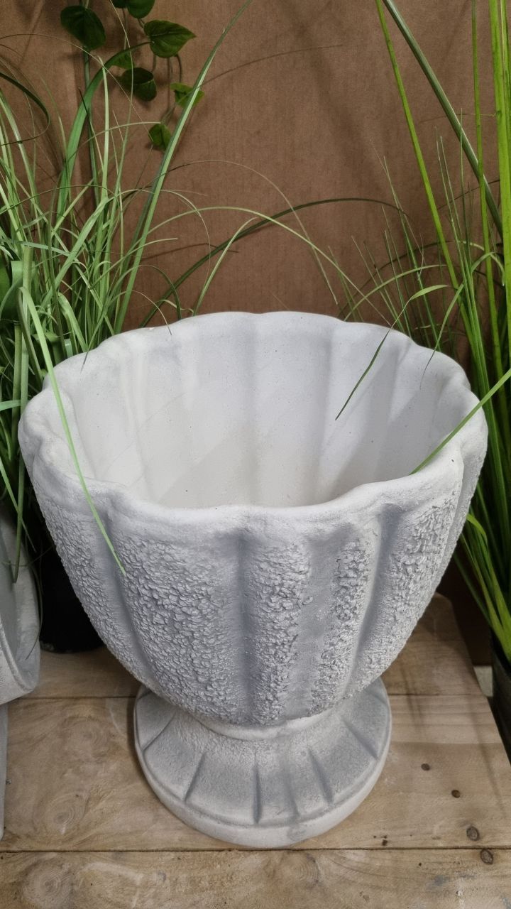 Pflanzgefäß 'Schale', verschiedene Größen, antik grau