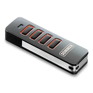 4-Befehl Handsender (4018V000) Pearl rot/schwarz für Twist Drehtorantriebe