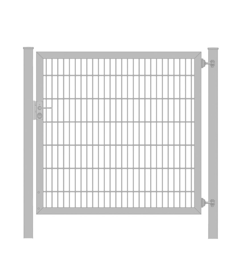 Gartentor / Zauntor Classic Plus 6/5/6er Stabmatte Verzinkt Breite 200cm x Höhe 160cm 