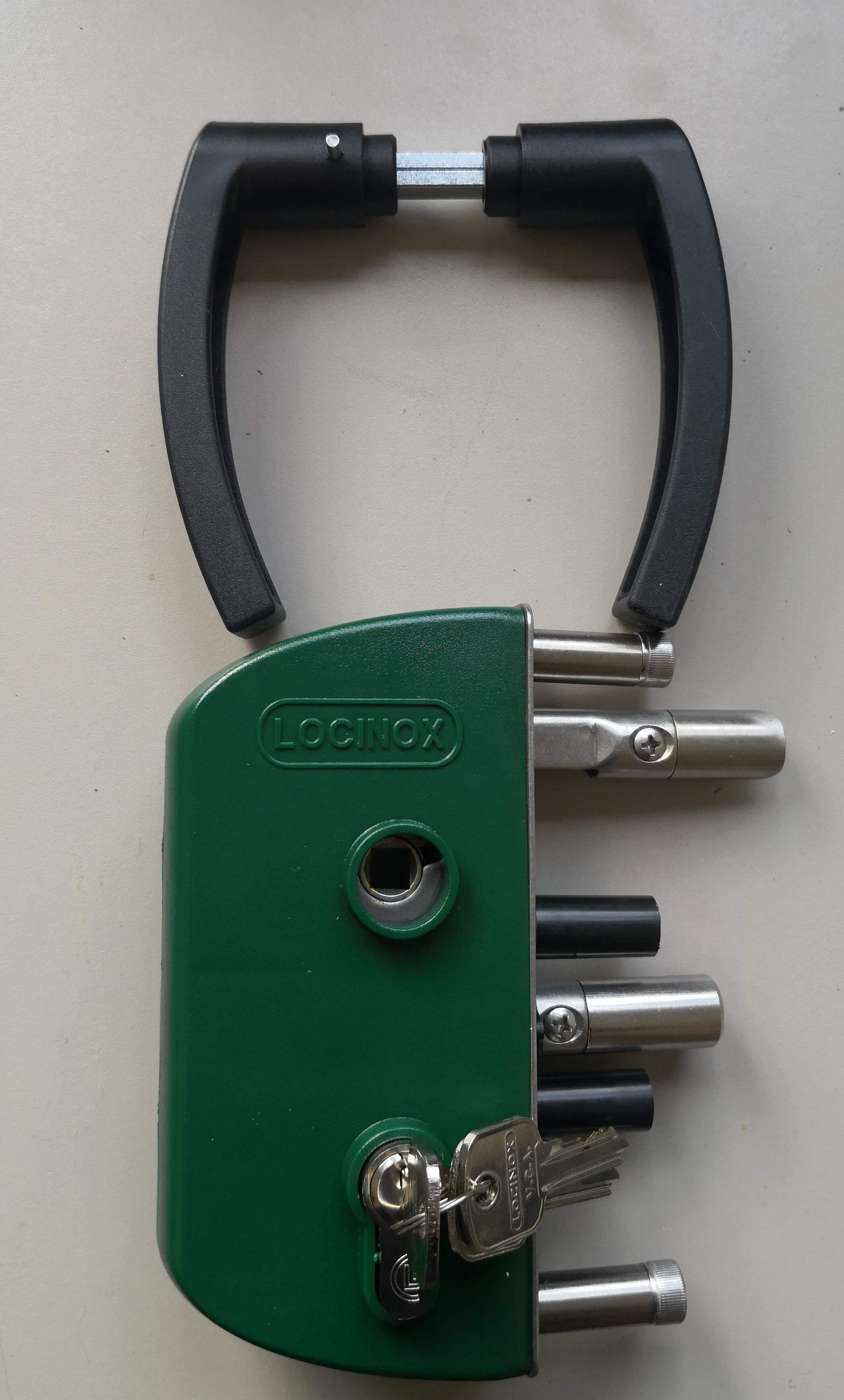 Locinox Schloss für Gartentore Farbe Grün für Classic-Line Tore 