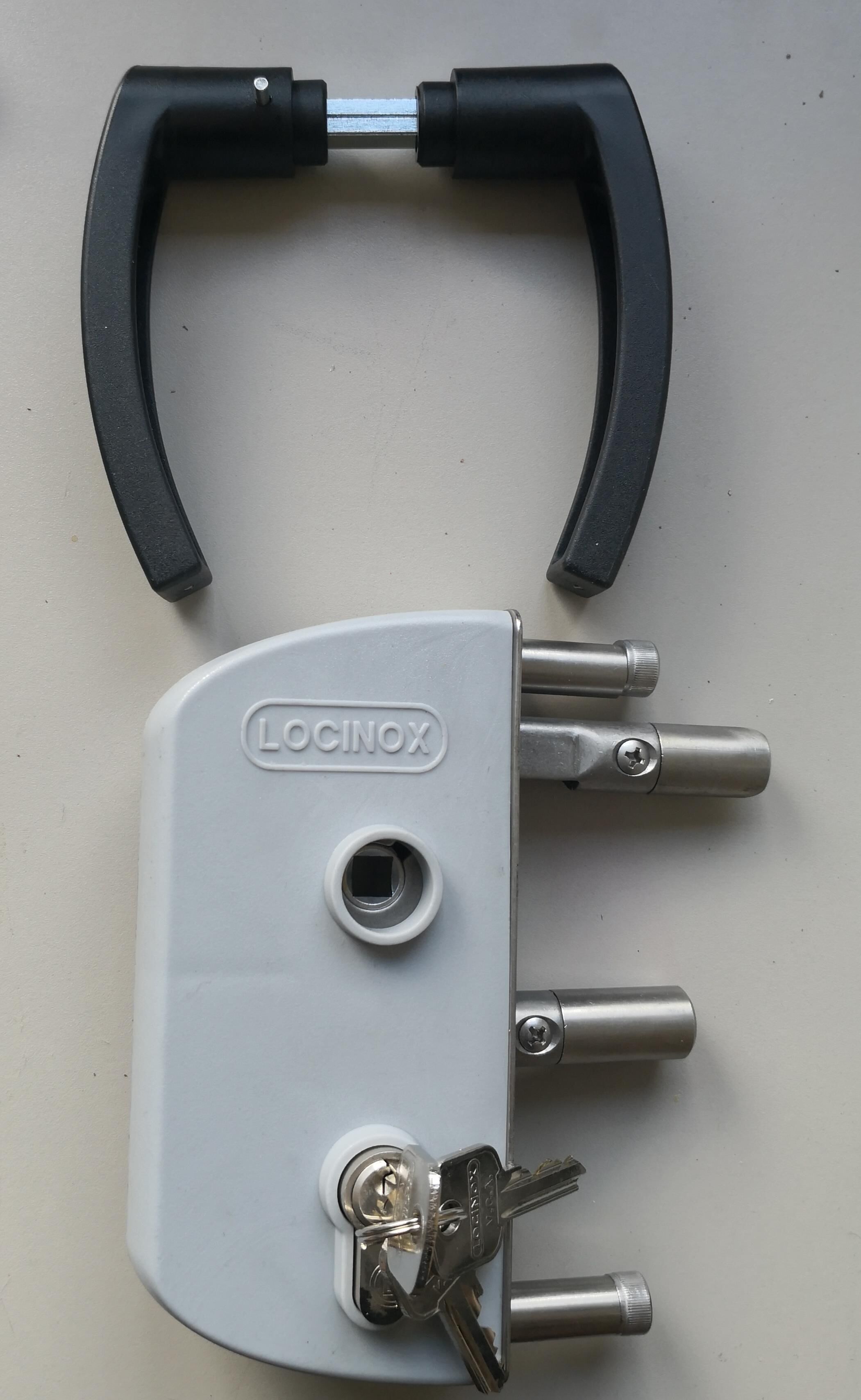 Locinox Schloss für Gartentore Farbe Zink für Classic-Line Tore 