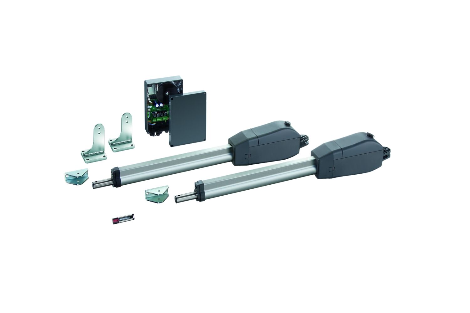 Sommer Twist 350E elektronischer Doppeltorantrieb Komplett-Set für Garten- und Einfahrtstore 2-flügelig