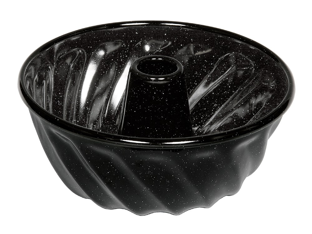 Riess Gugelhupfform Emaille Schwarz 22cm