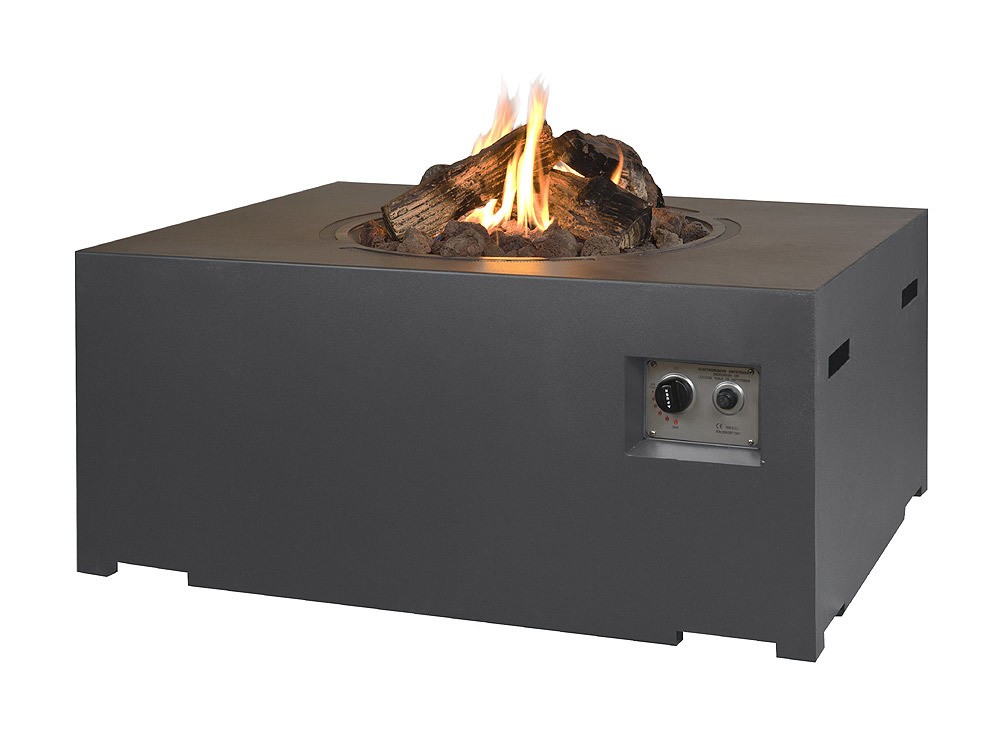 Happy Cocooning Feuertisch rechteckig grau 1070 x 800 mm