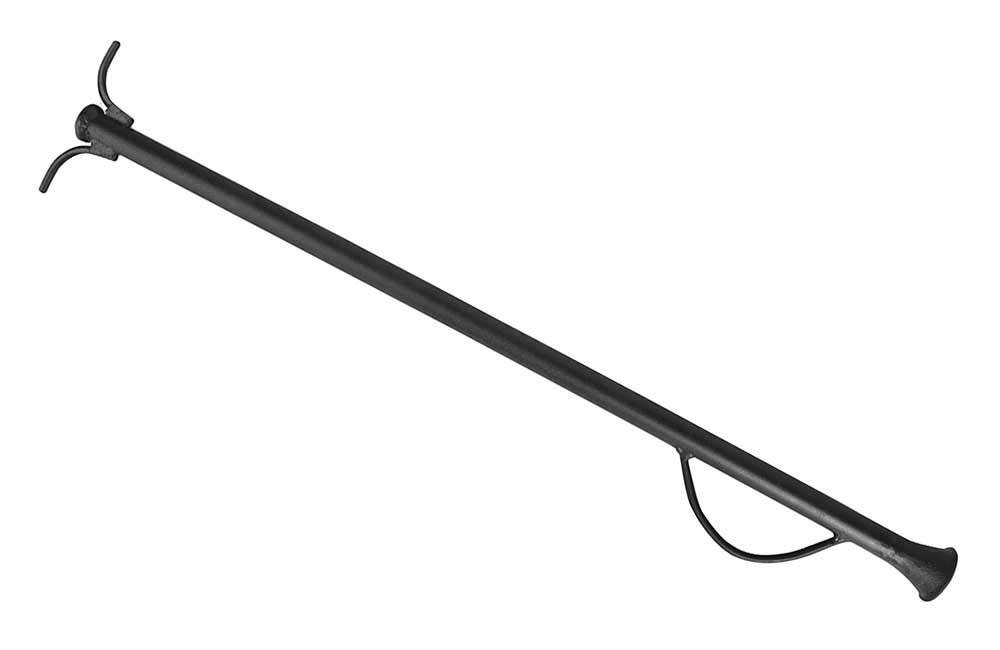 Boufadou Blasrohr Gusseisen Schwarz Flammenbläser Feuerrohr Kamin 72cm