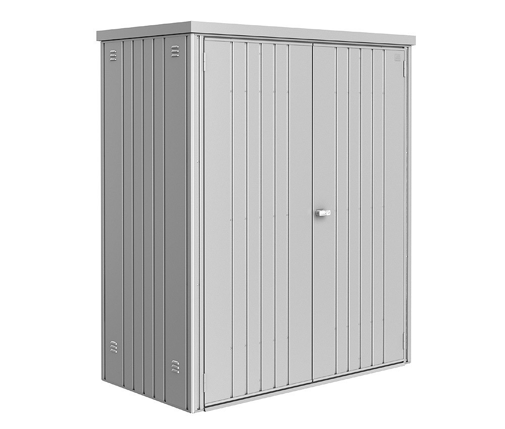 Biohort Geräteschrank 150 Aufbewahrungsschrank 155x83x182,5cm Silber-Metallic