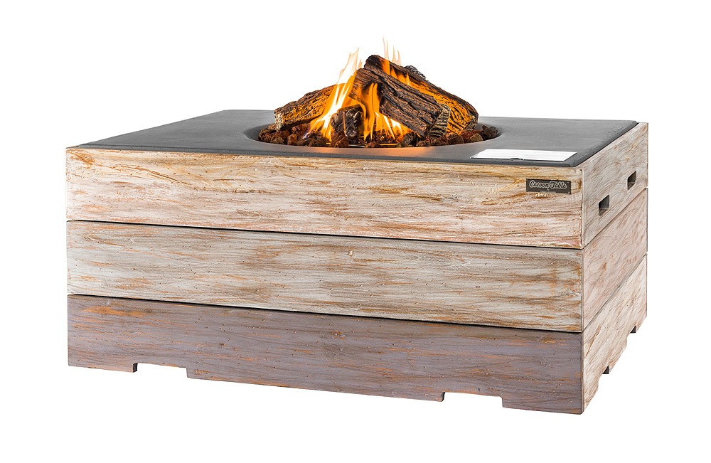 Happy Cocooning Feuertisch NICE & NASTY rechteckig grau 1070 x 800 x 460 mm