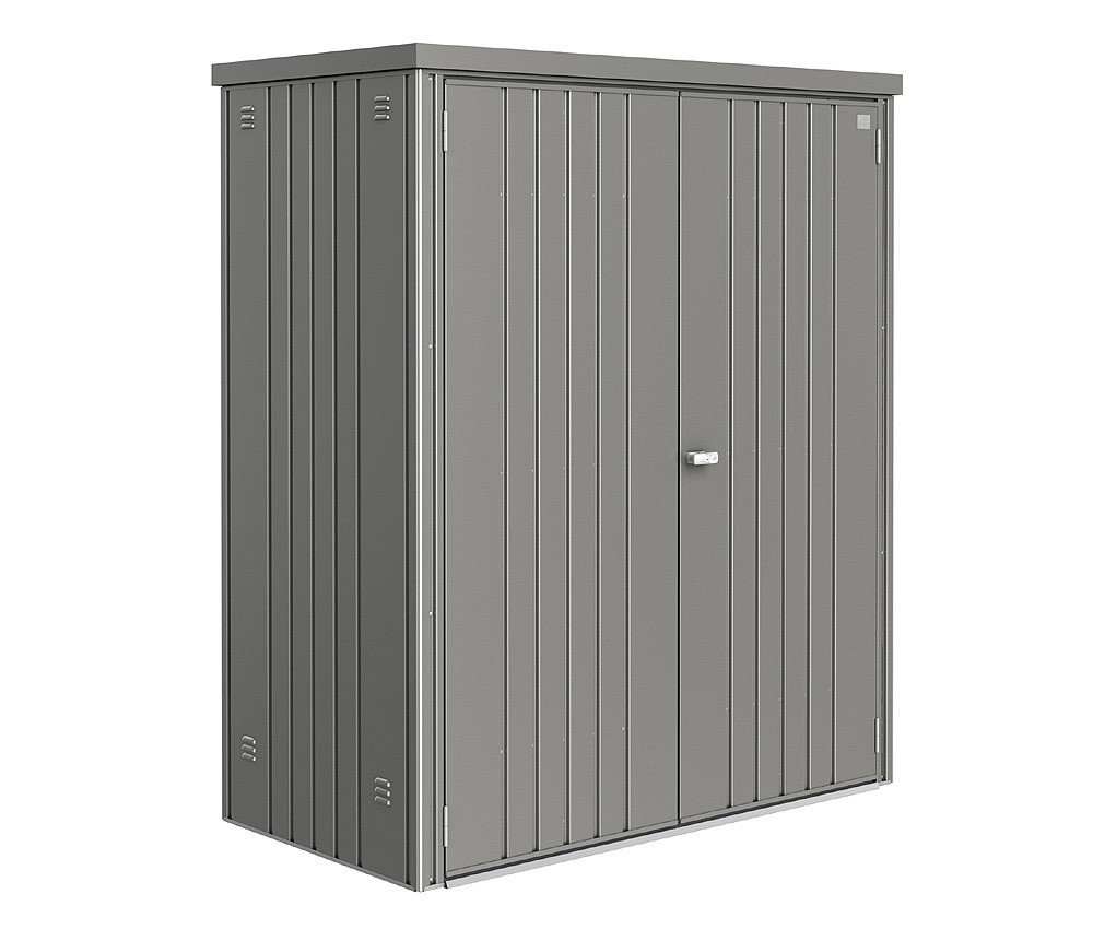 Biohort Geräteschrank 150 Aufbewahrungsschrank 155x83x182,5cm Quarzgrau-Metallic