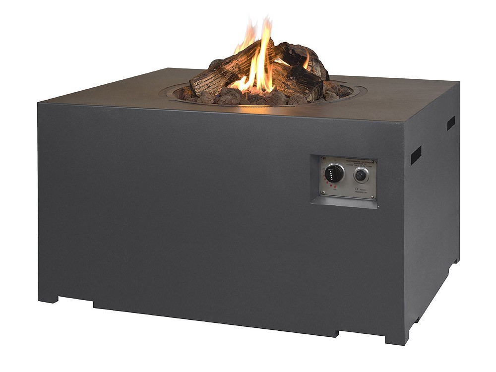 Happy Cocooning Lounge & Dining Feuertisch rechteckig grau 1070 x 800 x 670 mm