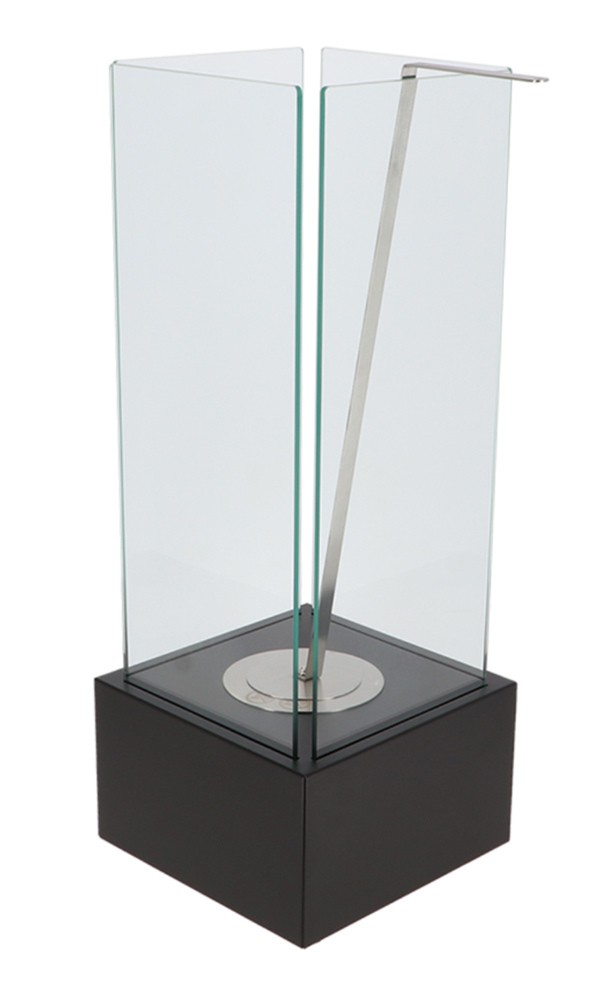 Esschert Design Bodenfeuer Bio-Ethanol Bodenkamin quadratisch Anthrazit 65cm