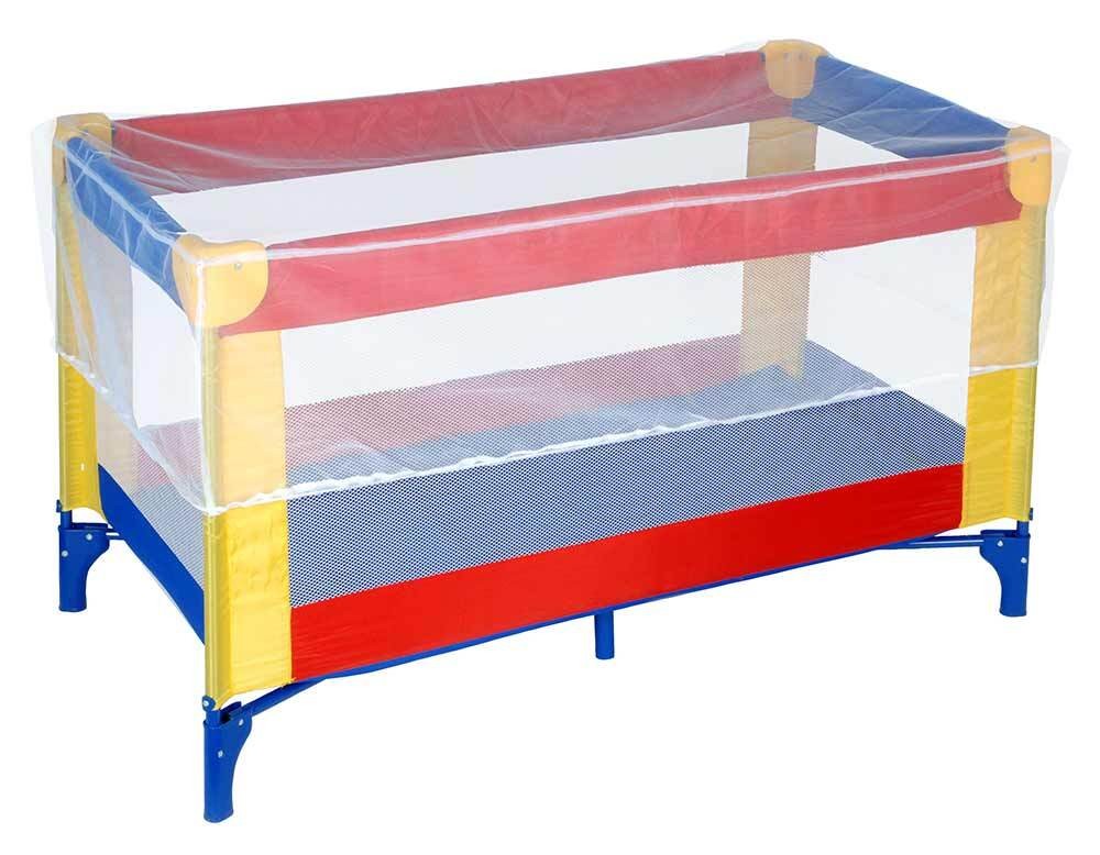 Moskitonetz für Babybett Reisebett Insektenschutz Kinderbett Weiß 130x70cm
