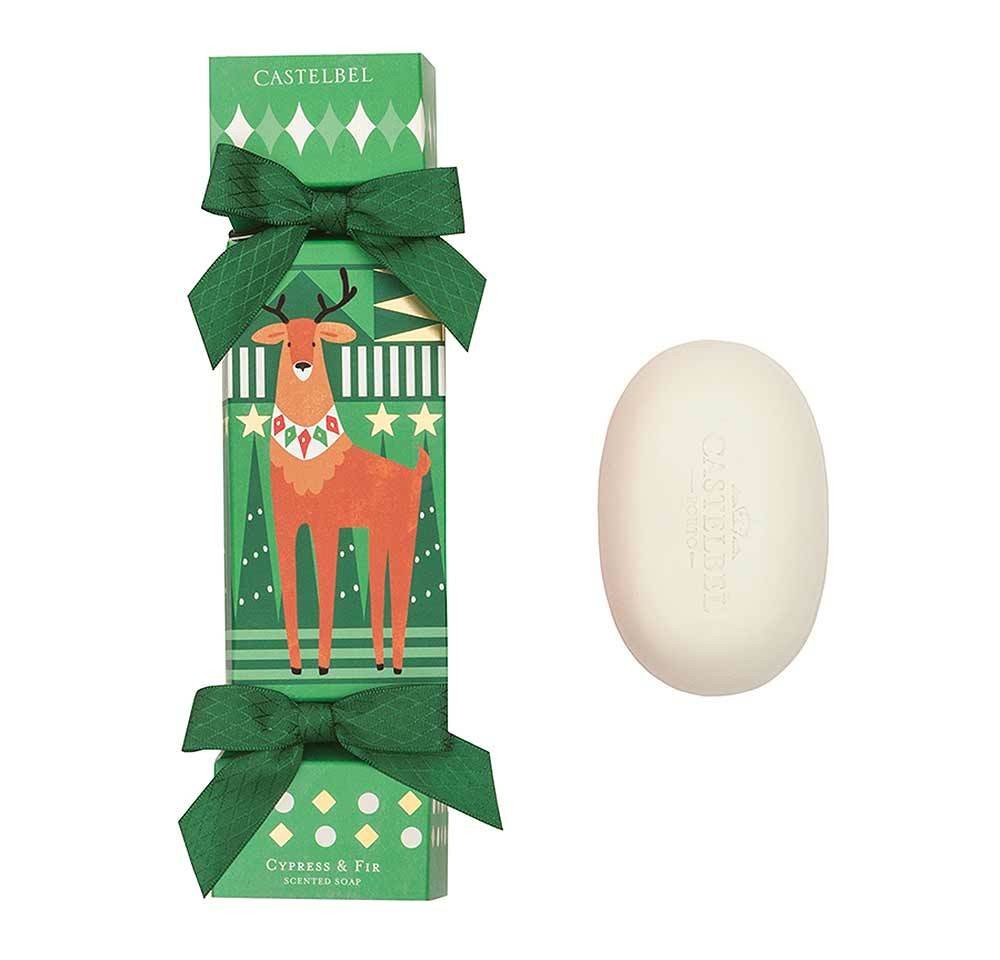 Castelbel Seife Rentier Geschenkset Weihnachten (Tannenduft) Olivenöl-Seife - 150g