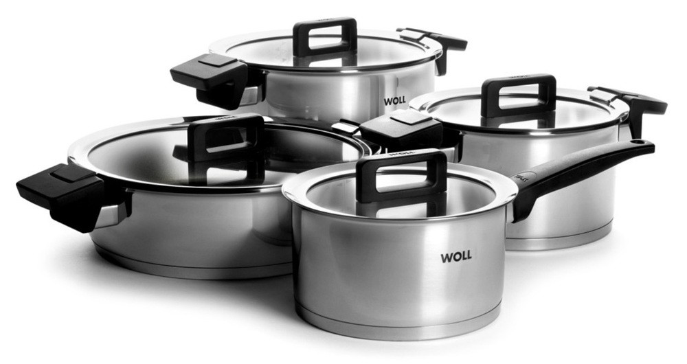 Woll Topfset Concept 4-teilig mit Deckel Edelstahl Induktion Ø 18,20,24,28 cm
