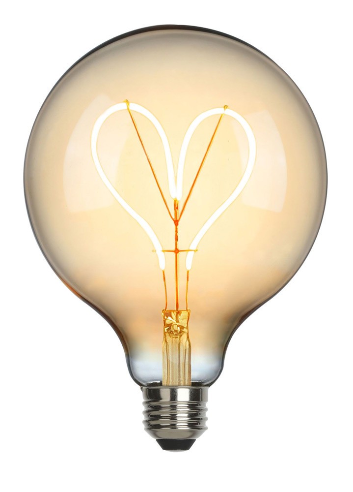 Sompex Herz LED Filament Leuchtmittel Glühbirne E27