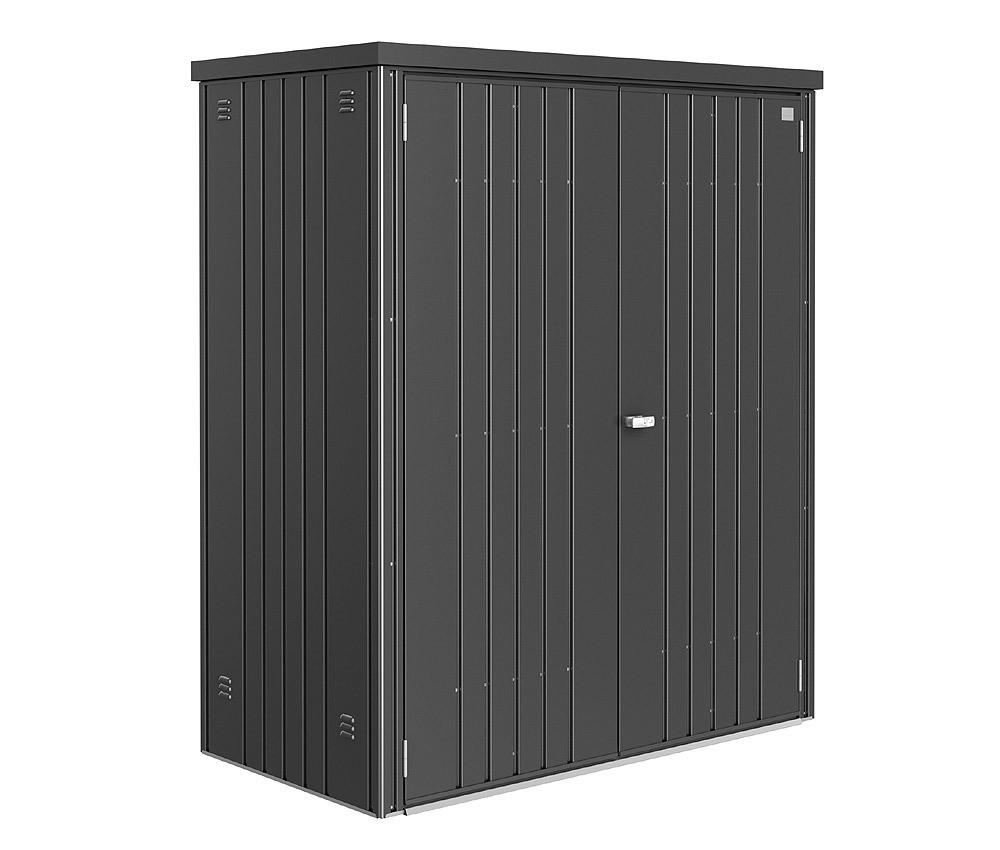 Biohort Geräteschrank 150 Aufbewahrungsschrank 155x83x182,5cm Dunkelgrau-Metallic