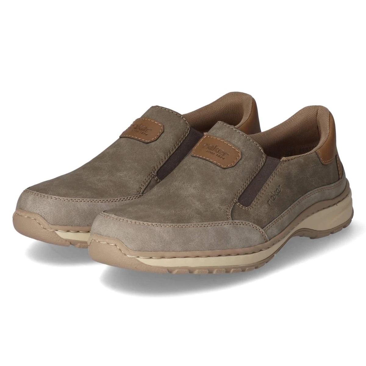 Rieker Slipper - Gr. 40 - Braun - Synthetik