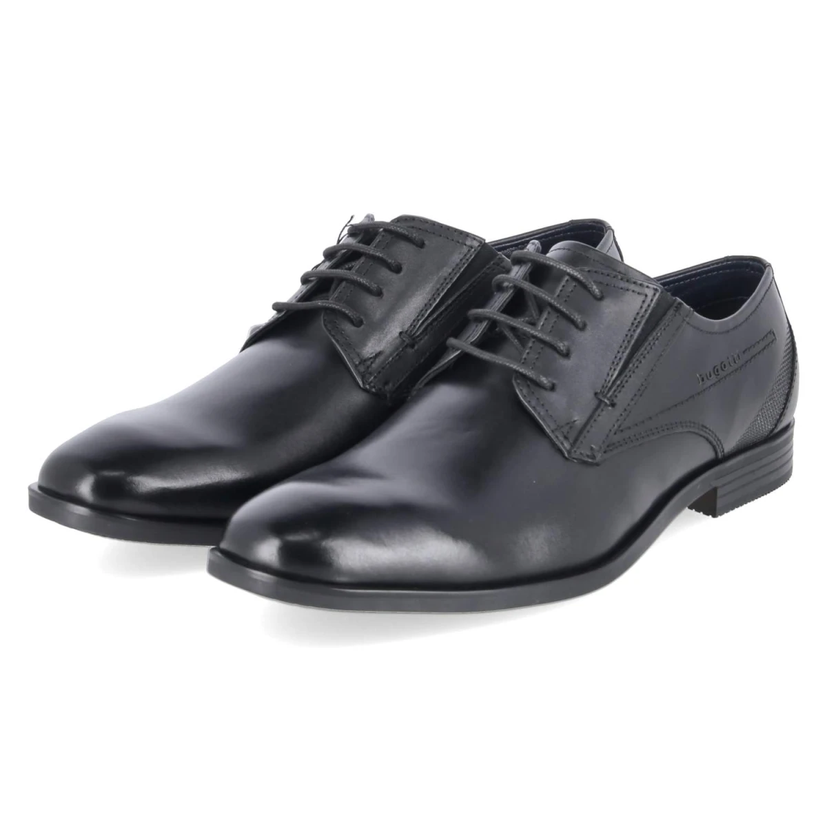 Bugatti Halbschuhe - Gr. 46 - Schwarz - Glattleder
