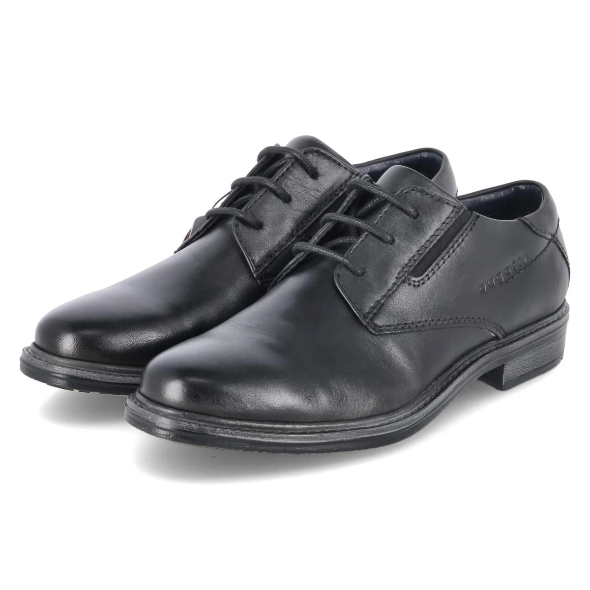 Bugatti Halbschuhe - Gr. 41 - Schwarz - Glattleder