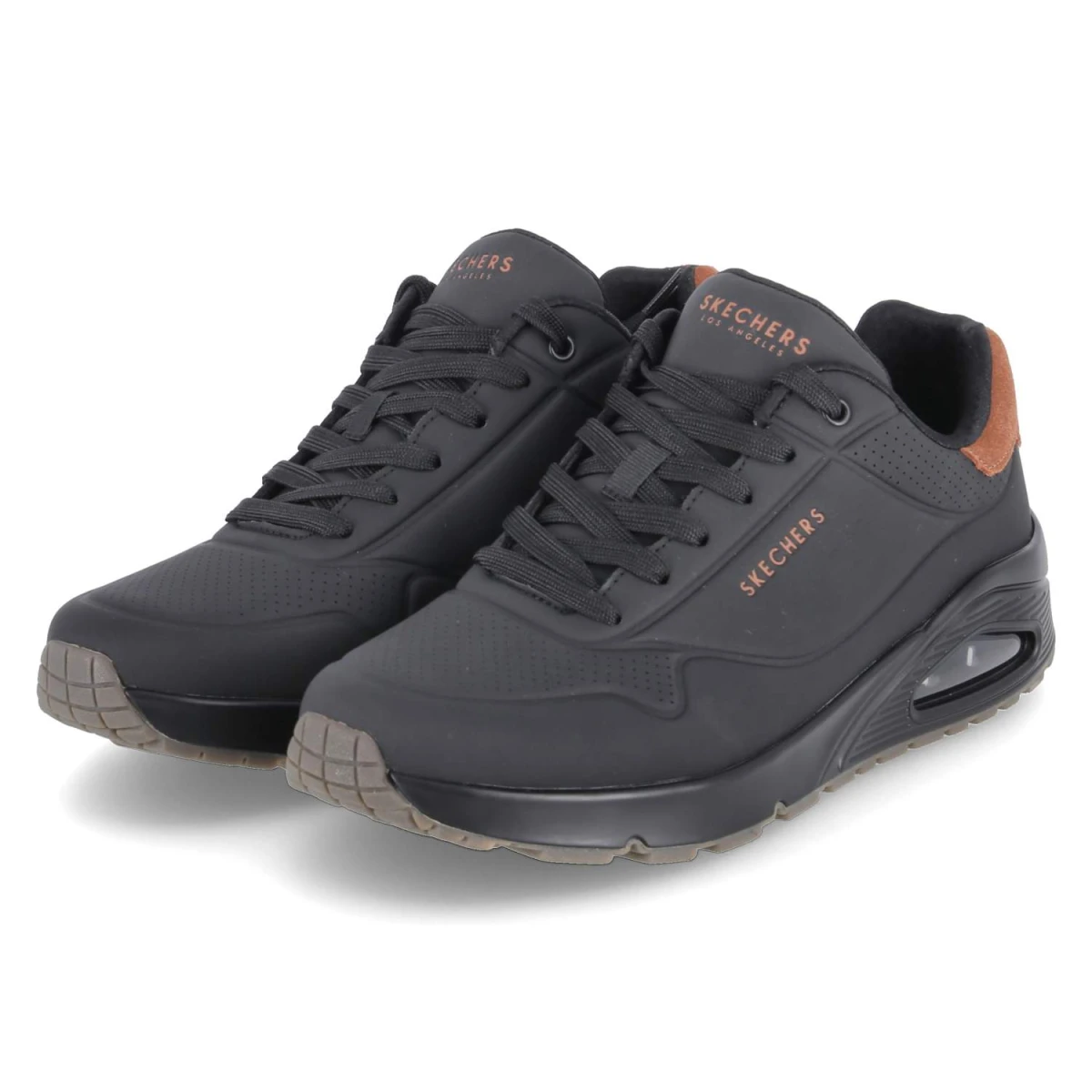 Skechers Low Sneaker SUITED ON AIR - Gr. 45 - Schwarz - Synthetik