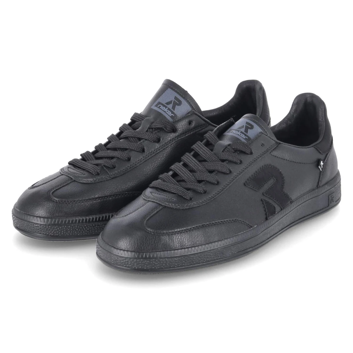 Rieker Low Sneaker - Gr. 44 - Schwarz - Glattleder