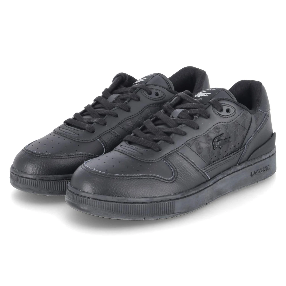 Lacoste Low Sneaker T-CLIP SET - Gr. 45 - Schwarz - Leder und Synthetik