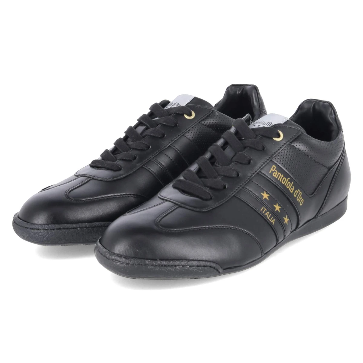 Pantofola d'oro Low Sneaker VASTO - Gr. 44 - Schwarz - Glattleder
