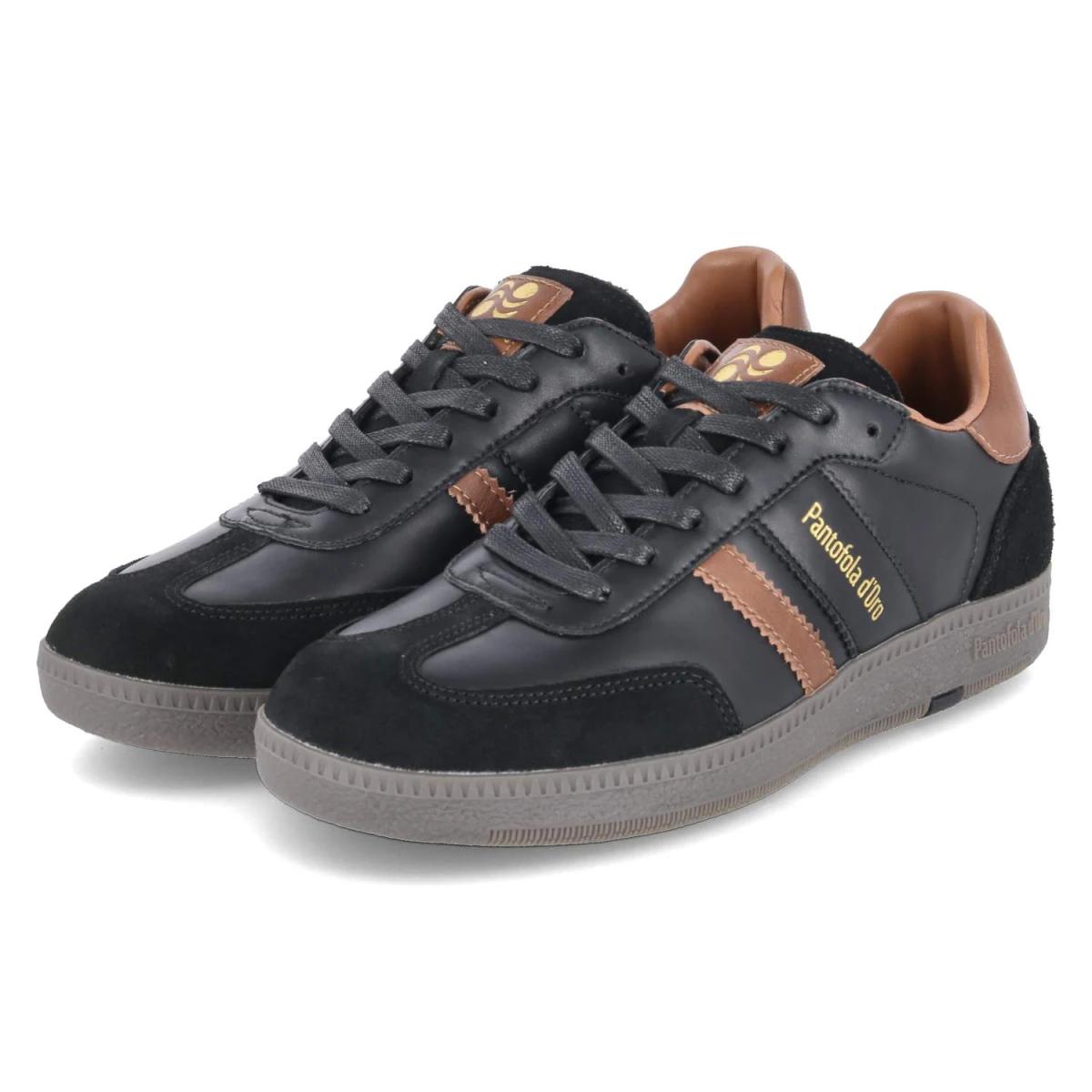 Pantofola d'oro Low Sneaker BALLARE - Gr. 45 - Schwarz - Leder