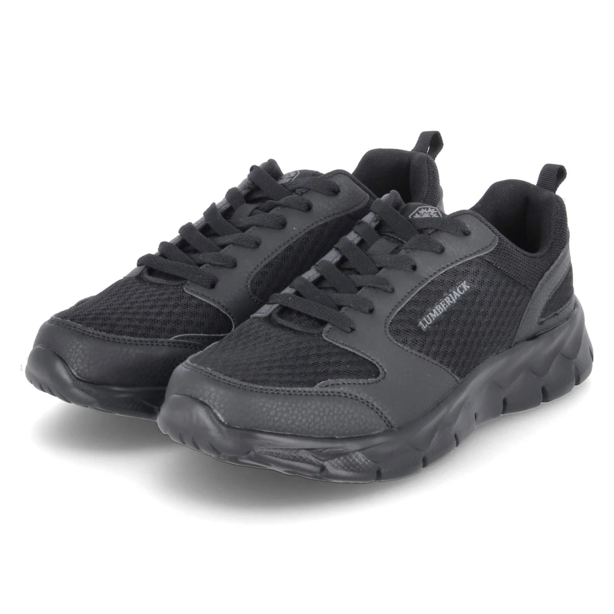 Lumberjack Low Sneaker RAM - Gr. 46 - Schwarz - Textil & Synthetik