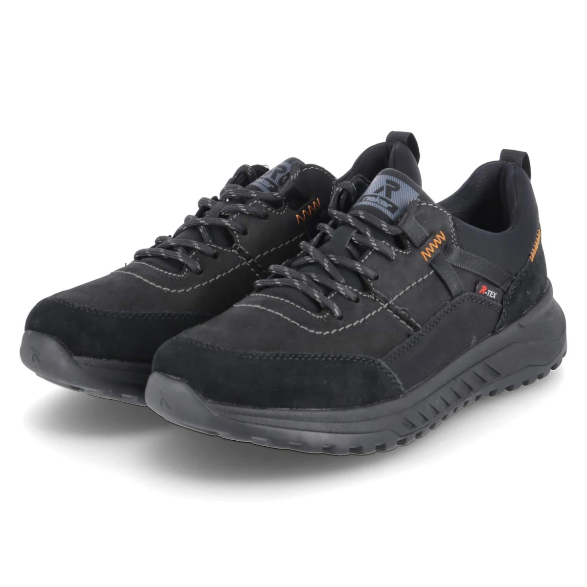 Rieker Evolution Low Sneaker - Gr. 44 - Schwarz - Leder und Synthetik