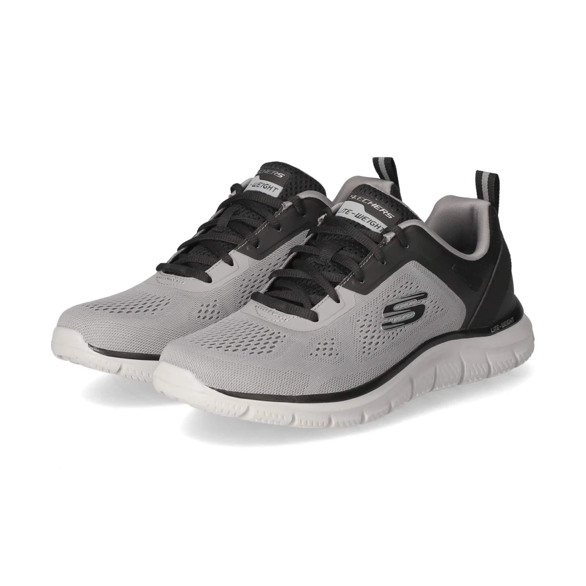 Skechers Low Sneaker TRACK - Gr. 41 - Grau - Textil & Synthetik