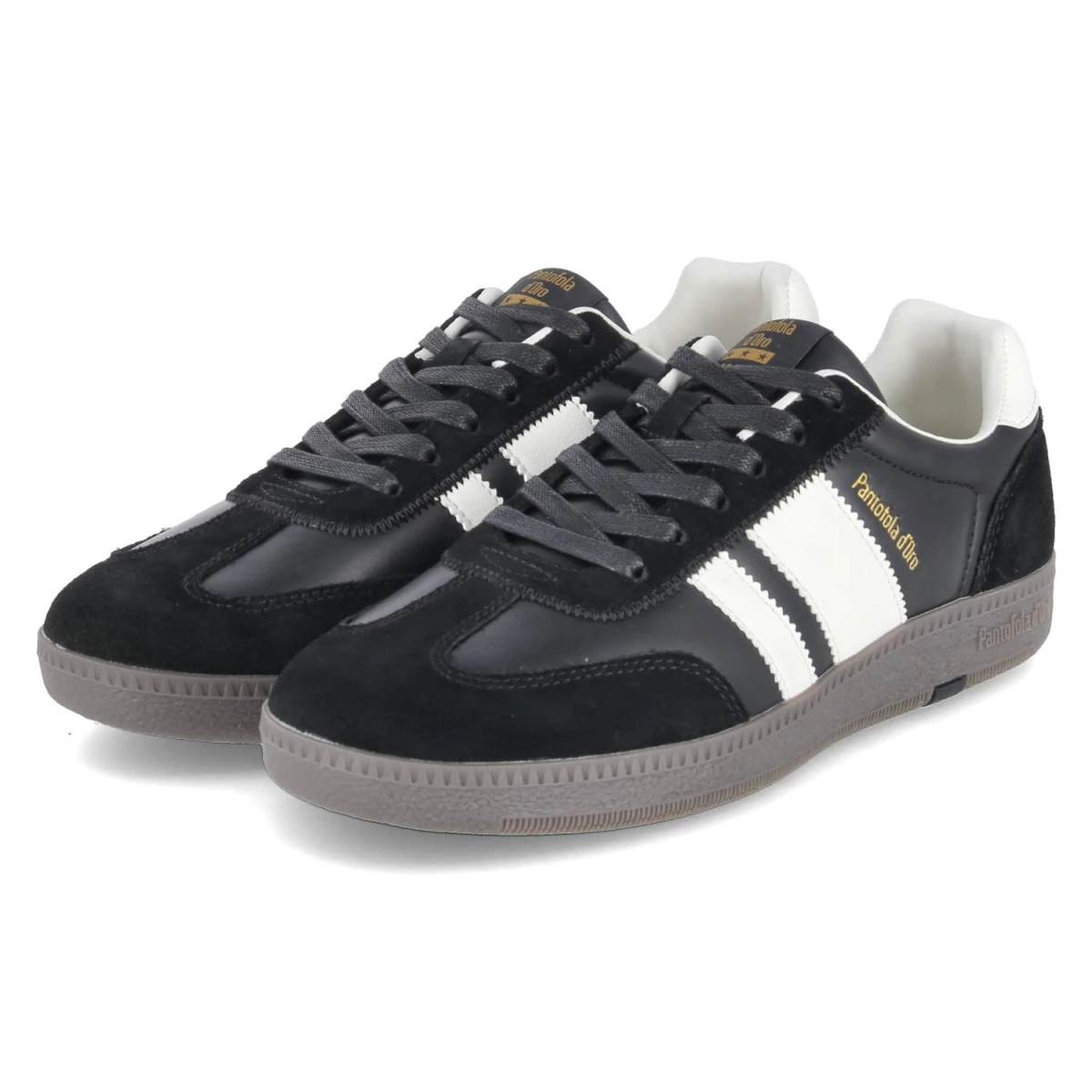 Pantofola d'oro Low Sneaker ASTRA - Gr. 44 - Schwarz - Leder