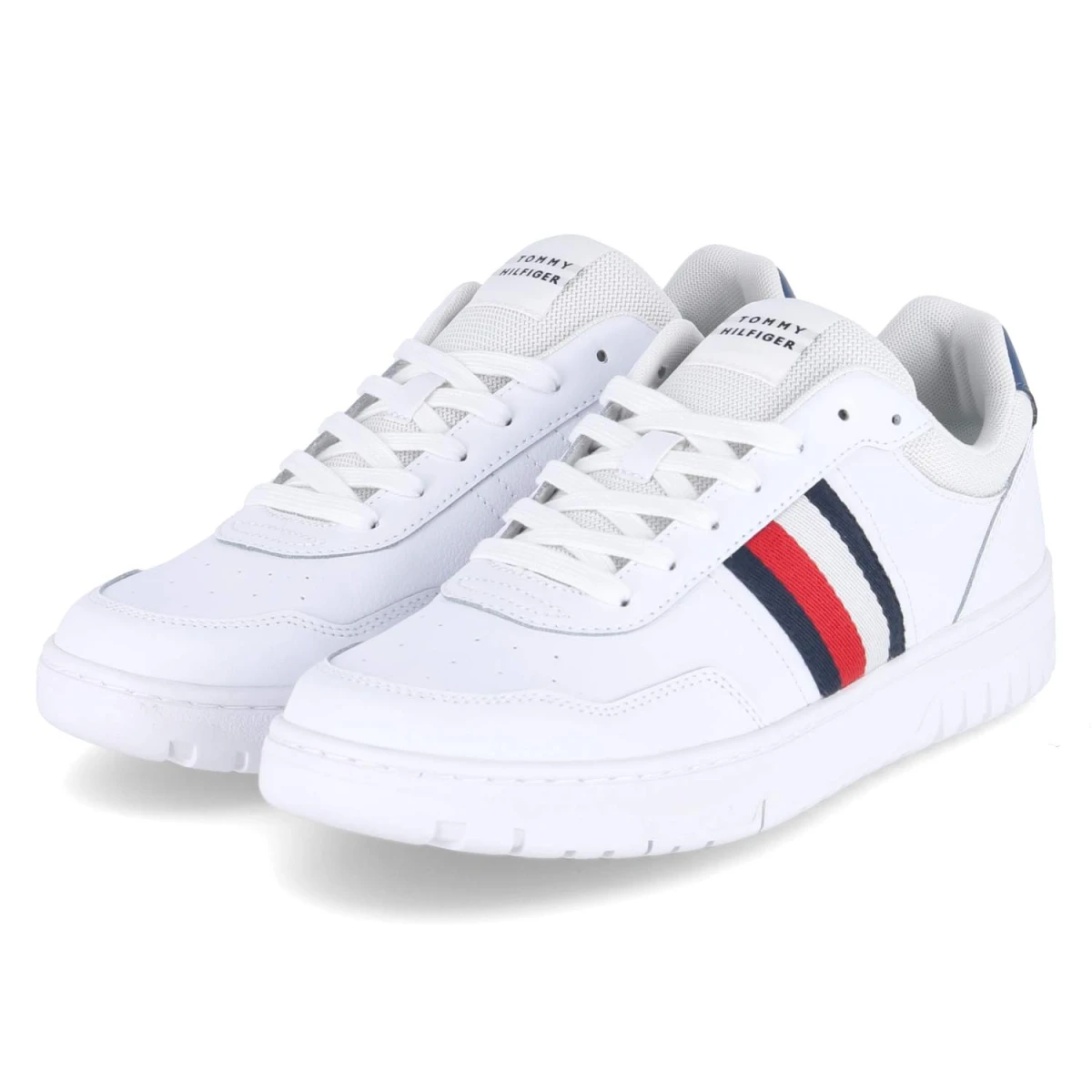 Tommy Hilfiger Low Sneaker TH BASKET CORE - Gr. 41 - Weiß - Glattleder