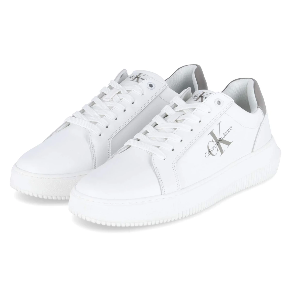 Calvin Klein Low Sneaker CHUNKY MONO - Gr. 43 - Weiß - Glattleder