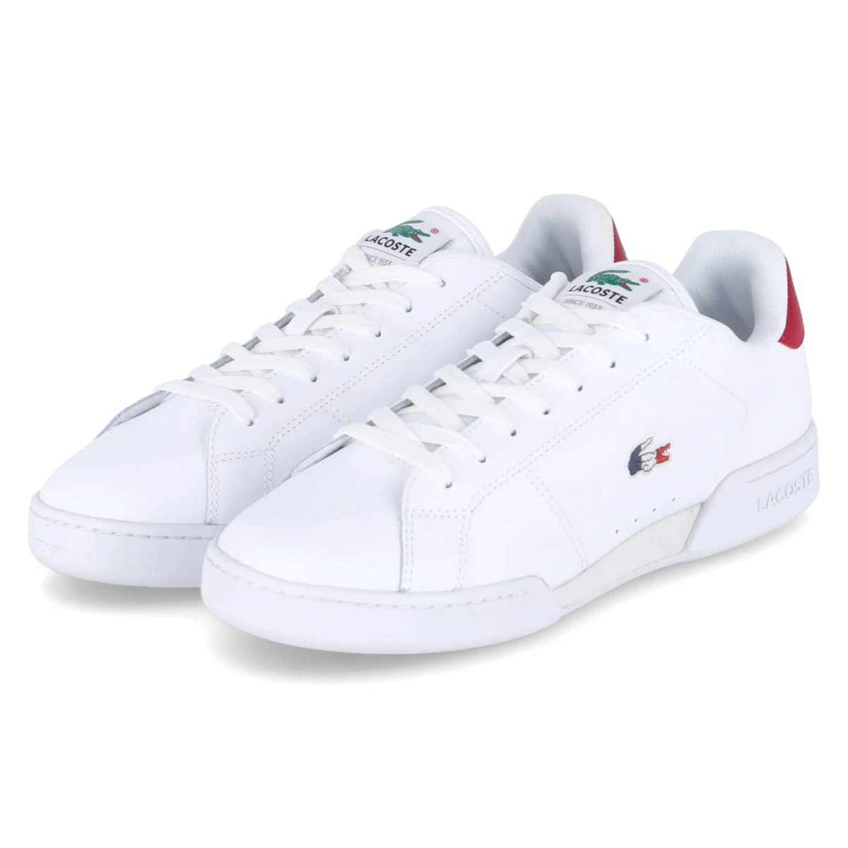 Lacoste Low Sneaker CARNABY - Gr. 45 - Weiß - Glattleder