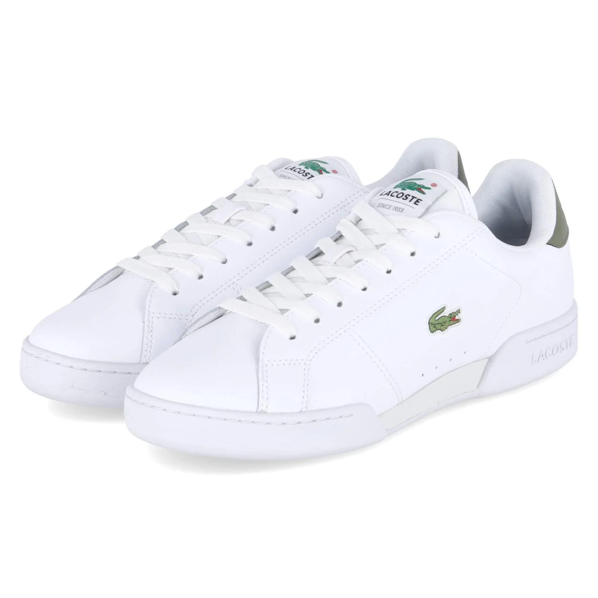 Lacoste Low Sneaker CARNABY - Gr. 46 - Weiß - Glattleder