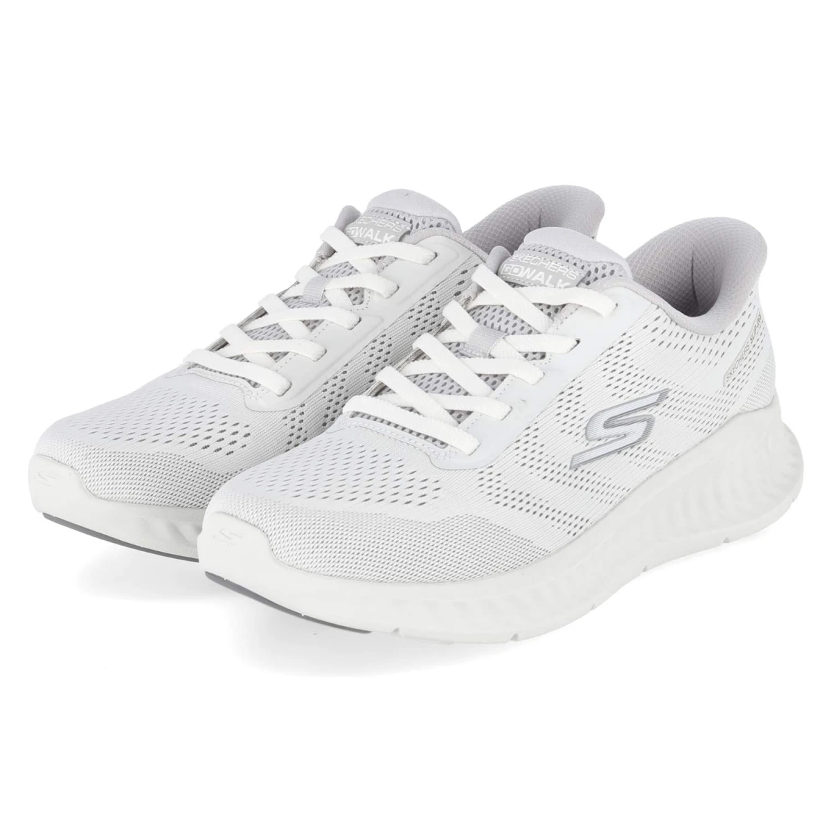 Skechers Slip-Ins GO WALK NOW-PAYTON - Gr. 43 - Weiß - Textil