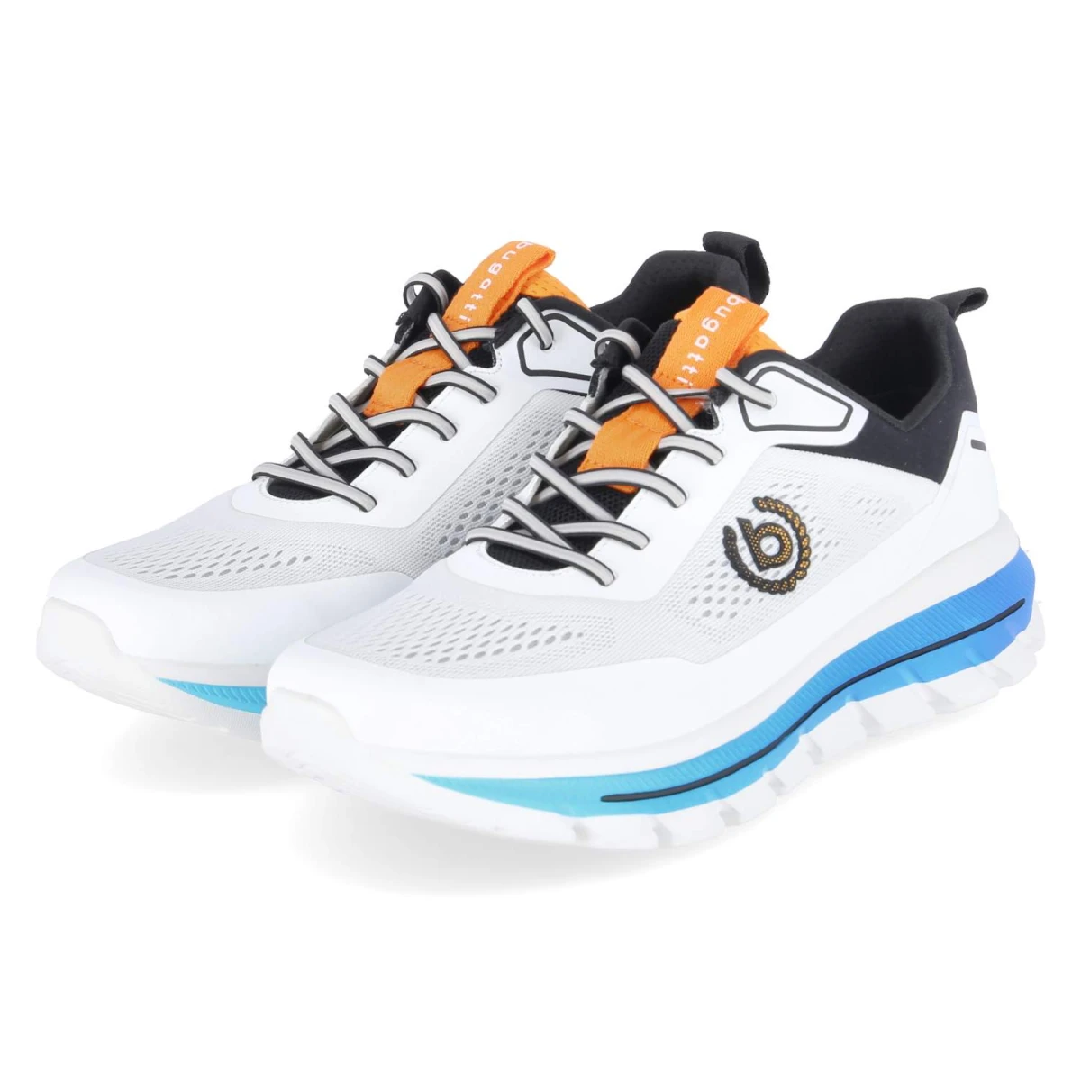 Bugatti Low Sneaker - Gr. 42 - Weiß - Textil & Synthetik